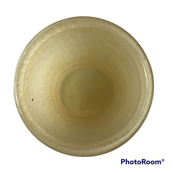 Bud Vase Yellow Cased Art Glass Hand Blown 6.25" Mid Century Home Office - Picture 4 of 7